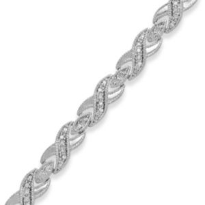 Victoria Townsend rose-cut diamond Xo bracelet